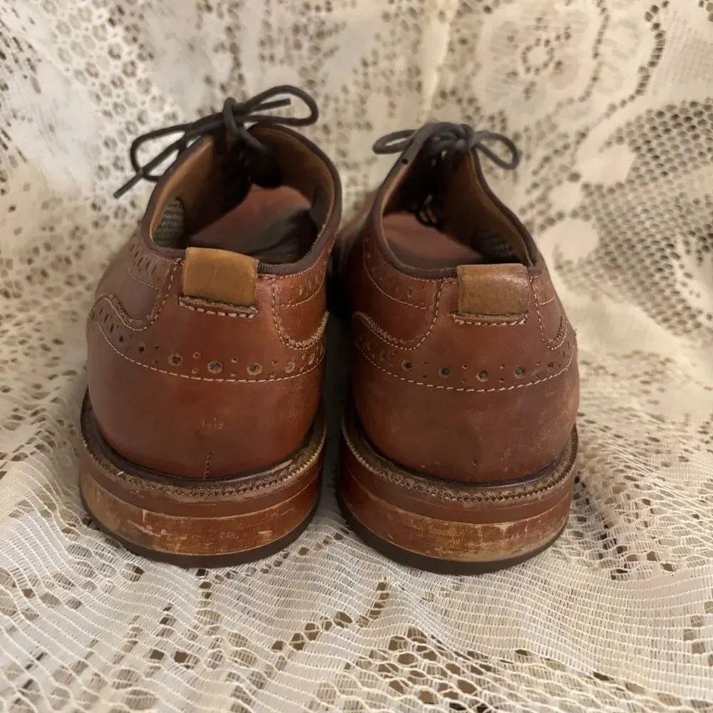 Aston Grey Men's US 12 Brown Leather Oxfords Shoes